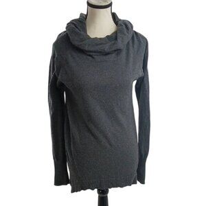 Athleta Sweater Gray Cowl Neck Long Sleeve Yoga Cashmere Blend Womens Size M